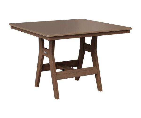 Berlin Gardens Poly Harbor 44" Outdoor Dining Table with Hammered Top - Choose Height