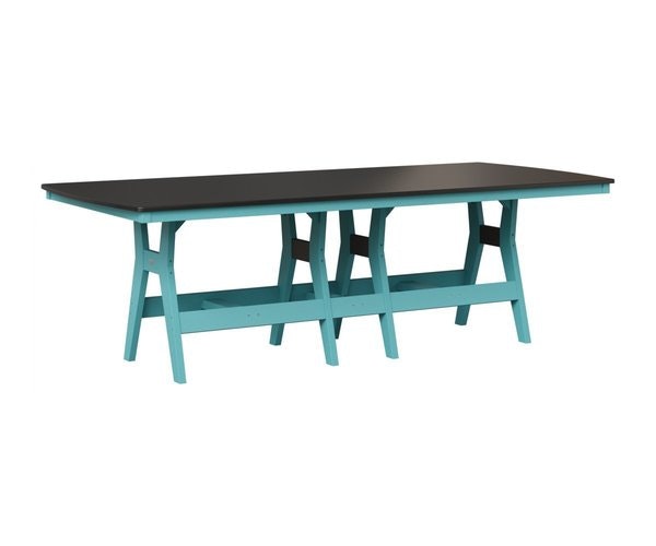 Berlin Gardens Poly Harbor 44" x 96" Outdoor Dining Table with Hammered Top - Choose Height
