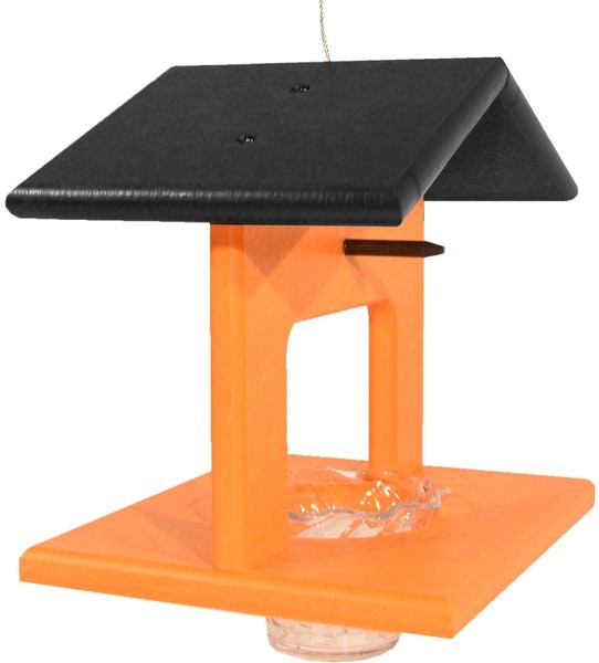 Amish Poly Lumber Hanging Single Oriole Bird Feeder - DutchCrafters Exclusive