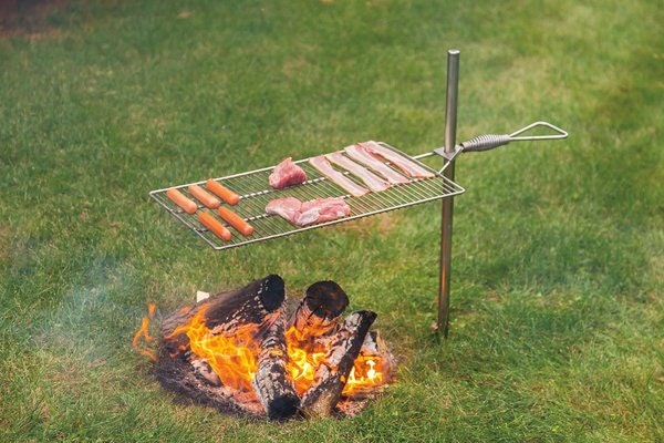 Amish Made Fire Pit Cooking Grill 24" x 14"