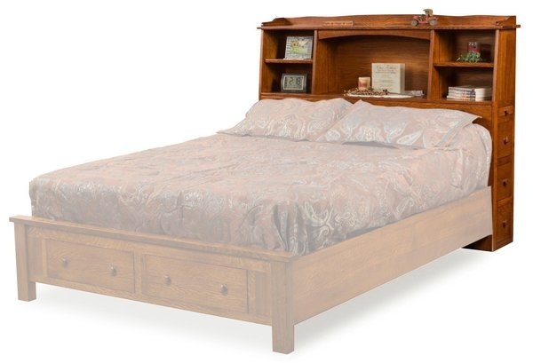 Amish Bookcase Headboard Only