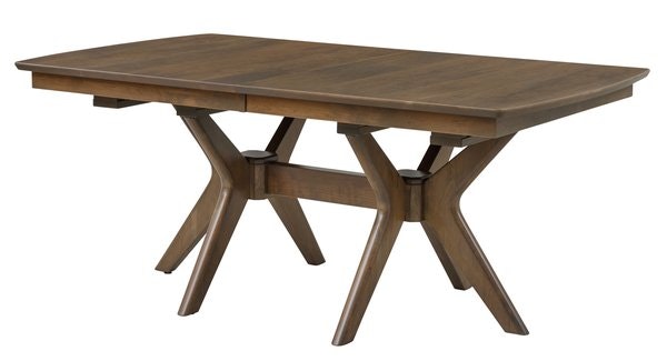 Amish Washburn Solid Wood Trestle Dining Table