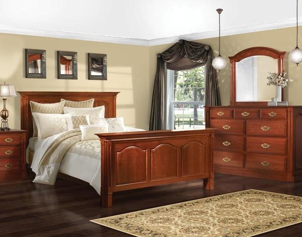 Amish Marcelle Traditional 4-Piece Bedroom Furniture Set