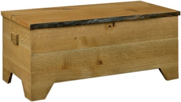 Amish Rustic Red Oak Hope Chest