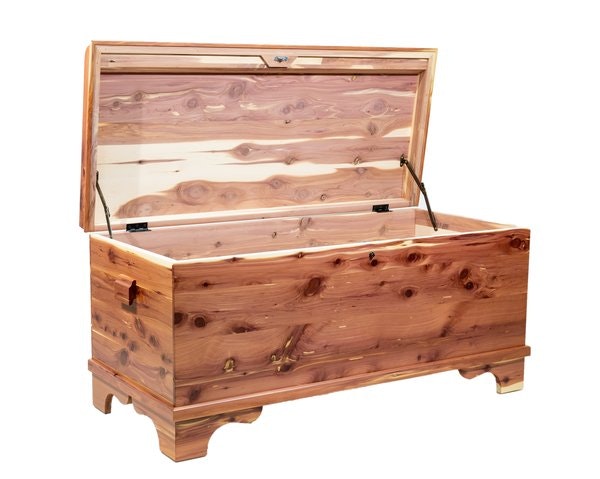 Amish Medium Aromatic Cedar Waterfall Hope Chest In-Stock- DutchCrafters Exclusive