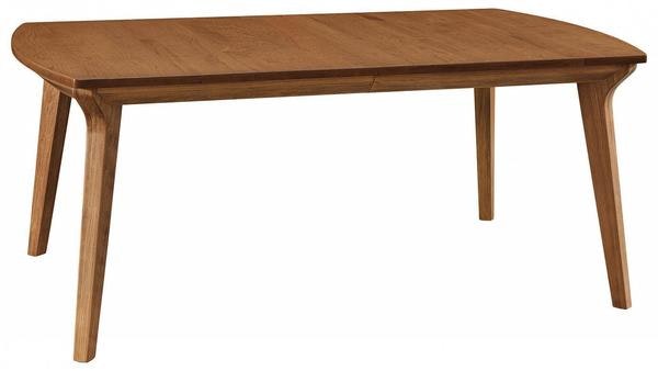 Amish Bridgewater Mid-Century Modern Leg Dining Table