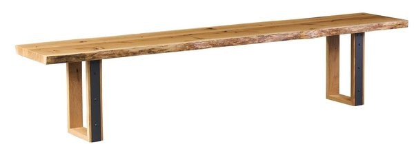 Amish Gandy Live Edge Bench