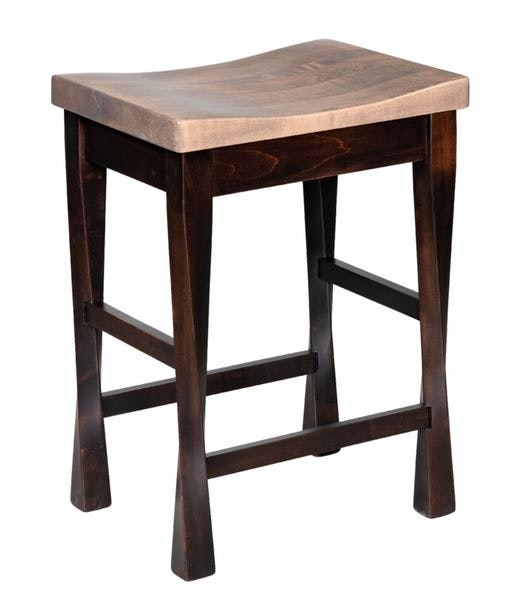 Amish Reedsburg Backless Counter and Bar Stool