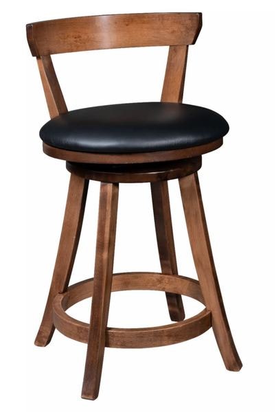 Amish Holeman Swivel Bar Stool
