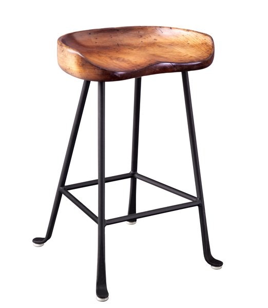 Amish Farmhouse Tractor Seat Backless Counter and Bar Stool