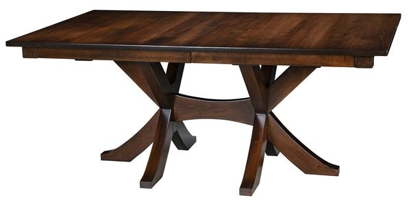 Amish Linse Double Pedestal Dining Table