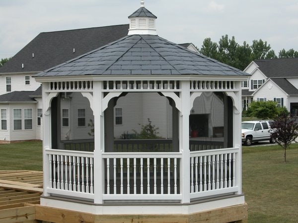 Amish Vinyl Oval Gazebo