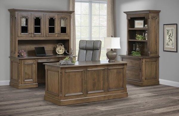 Amish Aspen Executive Office Furniture Set