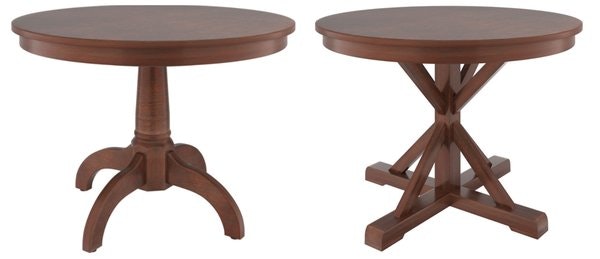 Amish Maple Wood Single Pedestal Dining Table - Quick Ship