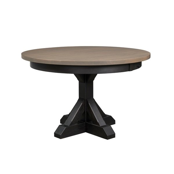 Amish Norwich Loft Single Pedestal Extension Dining Table