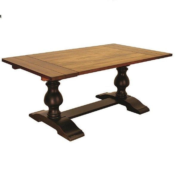 Amish Florentino Double Pedestal Rectangular Dining Table