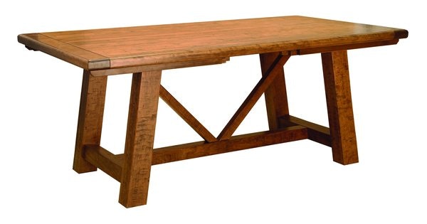 Amish Williamsburg Trestle Dining Table