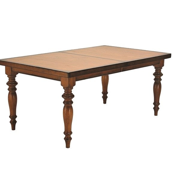 Amish Solid Wood Tuscany Turned Leg Dining Table