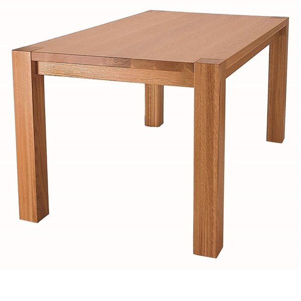 Amish Sequoia Rustic Solid Wood Leg Dining Table