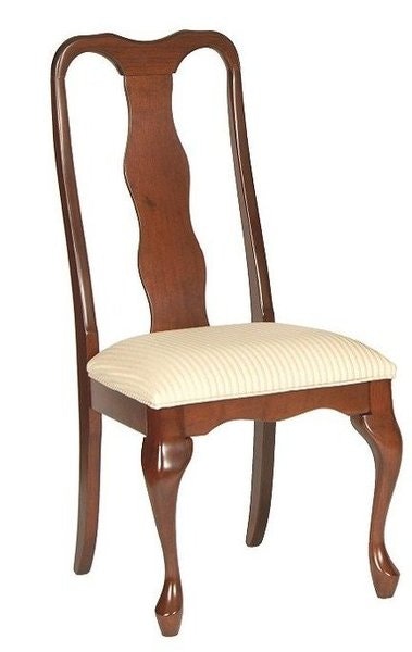 Custom Queen Anne Dining Chairs from DutchCrafters Amish Furniture, image size:379x600
