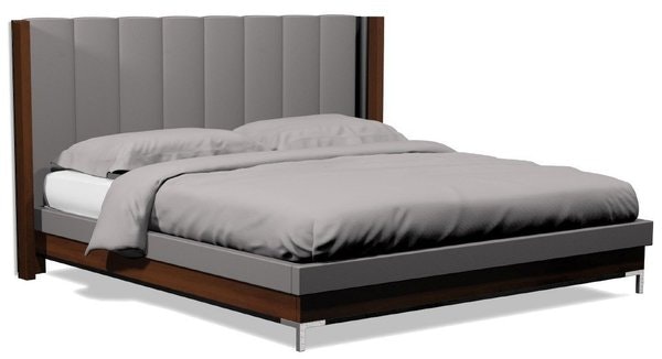 Amish Upholstered High Castle Bed