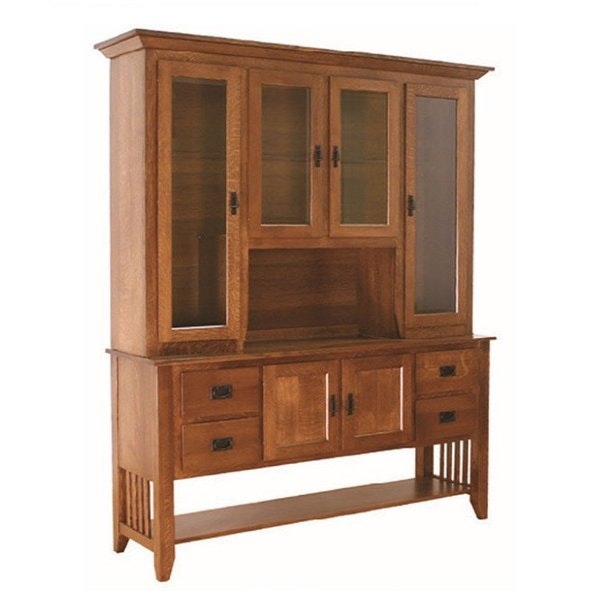 Amish Hamilton Custom Mission Hutch and Buffet