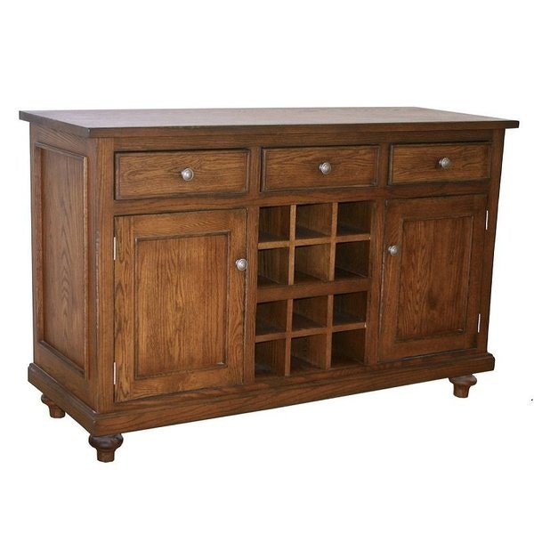 Amish Solid Wood Tuscany Buffet Table Cabinet