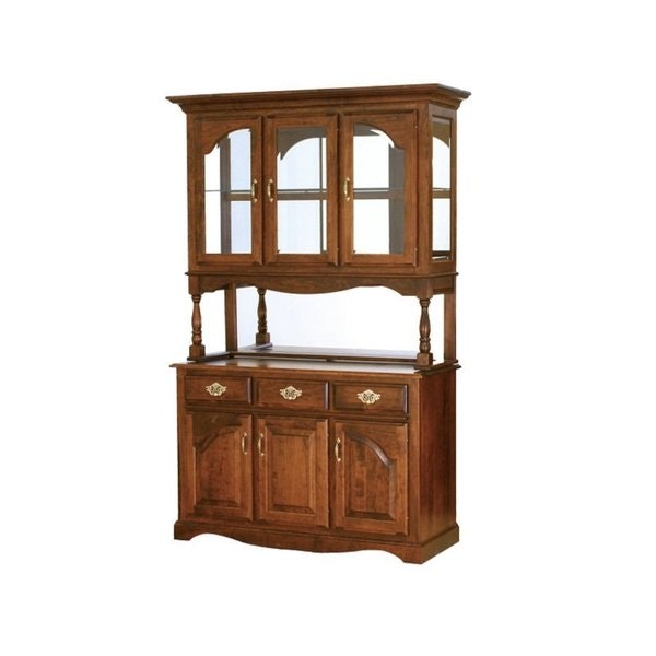 Amish Valley French 3-Door Dining Hutch and Buffet
