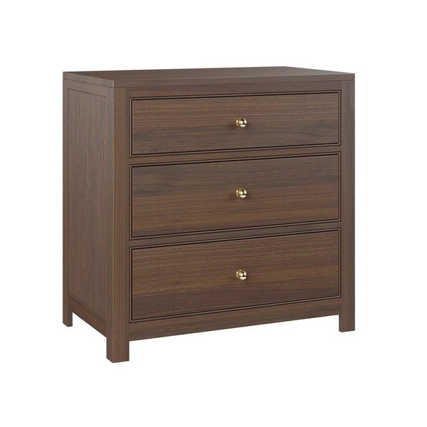 Amish Valentine Modern 3-Drawer Chest of Drawers