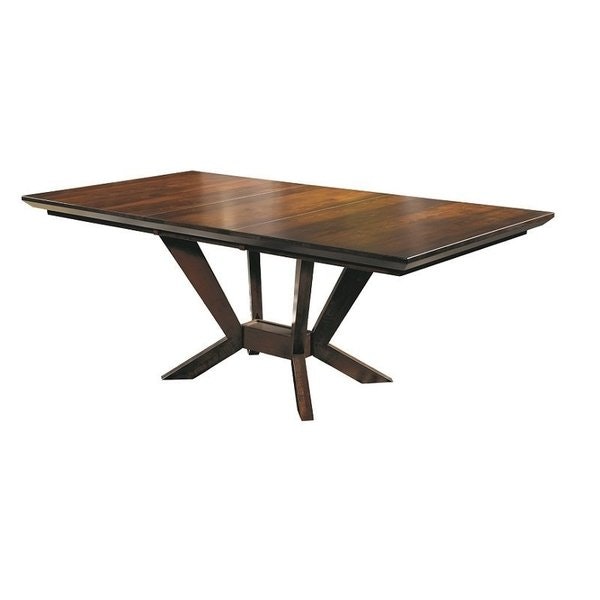 Amish Chastain Rectangular Dining Trestle Table