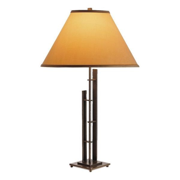 Hubbardton Forge Metra Double Table Lamp on White Background