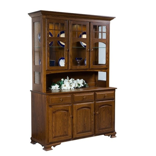 Amish Country Classic Deluxe Buffet and Hutch Cabinet