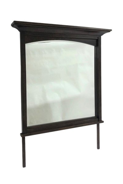 Outlet: Maple Wood Beveled Arch Mirror In-Stock