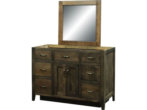Amish Fennimore Single Sink Vanity Cabinet - Base Only