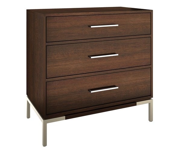 Amish Steuben Modern Maple Wood 3-Drawer Chest of Drawers - Quick Ship