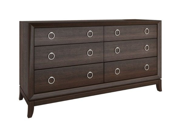 Amish Uptown Maple Wood Modern 6-Drawer Dresser - Quick Ship