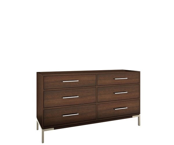 Amish Steuben Modern 6-Drawer Dresser and Optional Mirror