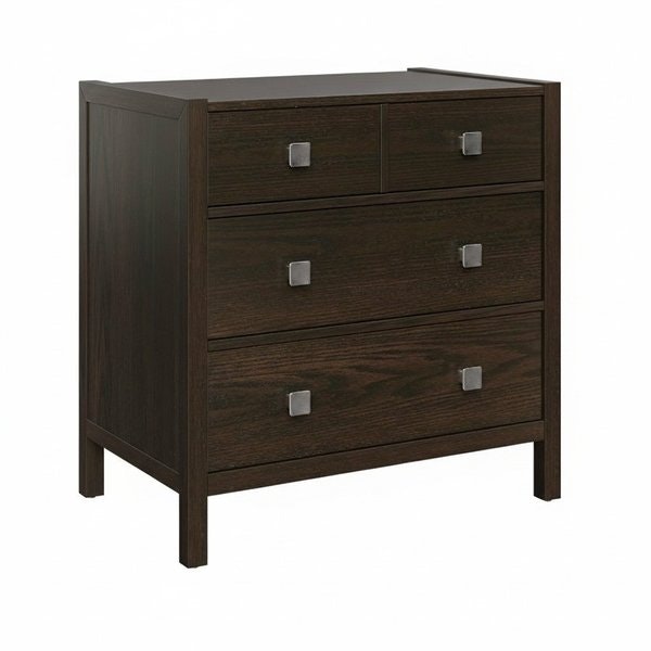 Amish Sable Modern Farmhouse 3-Drawer Chest of Drawers