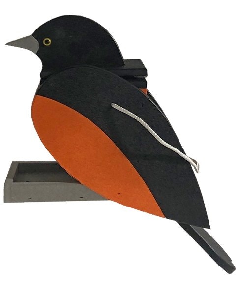 Amish-Made Hanging Poly Bird Shaped Feeders - Choose Your Favorite Bird