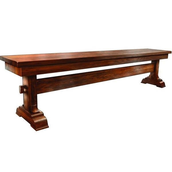 Amish McKee Backless Dining Bench with Hand Planed Top