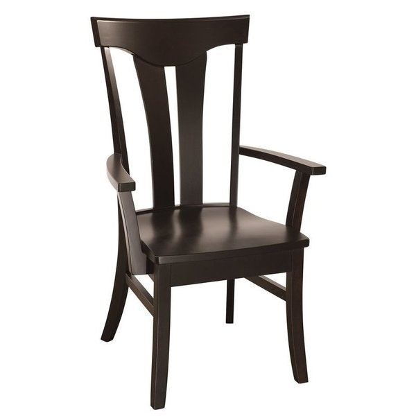 Amish Alton Maple with Live Edge Contemporary Dining Chair - Quick Ship