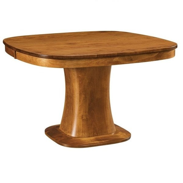 Amish Antrim Modern Single Pedestal Dining Table