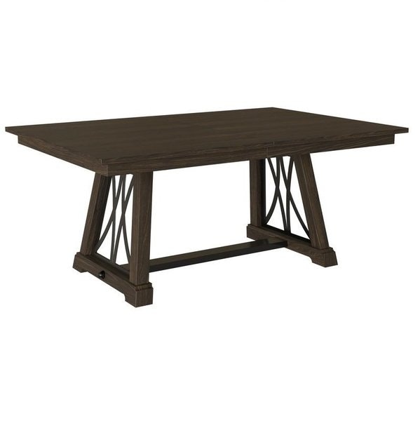 Amish Ursa Modern Trestle Dining Table