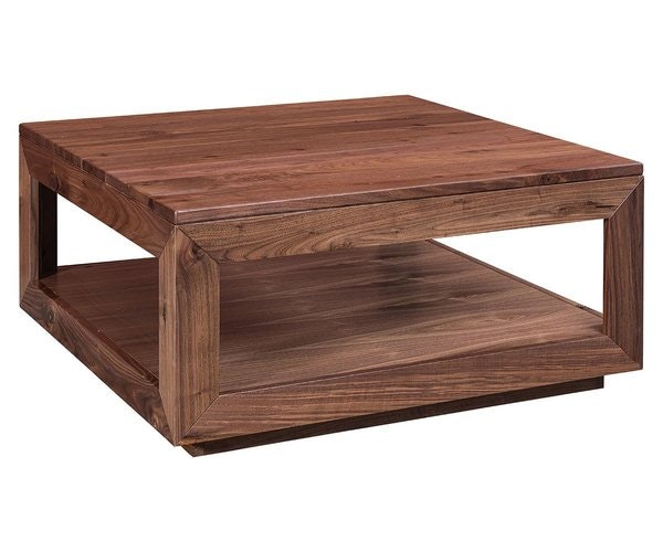 Amish 36 Square Brentwood Coffee Table with Mitered Corners