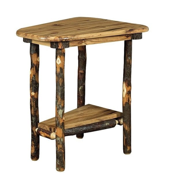 Amish Bearwood End Table Wedge Shaped