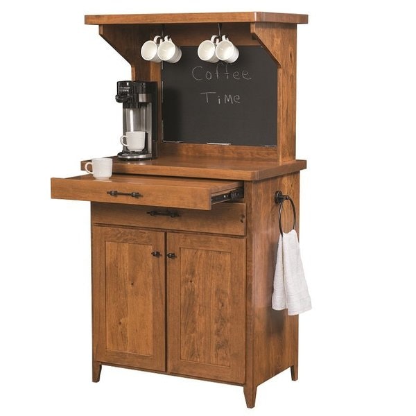 Amish Coffee Bar Cabinet
