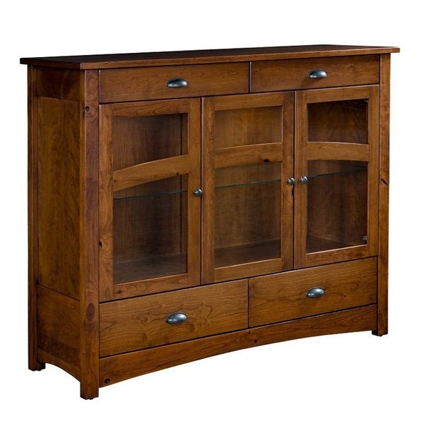 Amish Handcrafted Abby Solid Wood Sideboard Cabinet