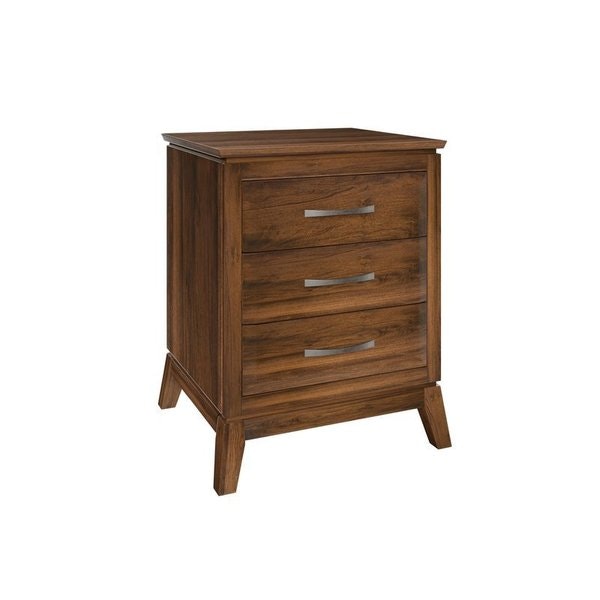 Amish Furniture Minimalism Solid Wood 3-Drawer Nightstand