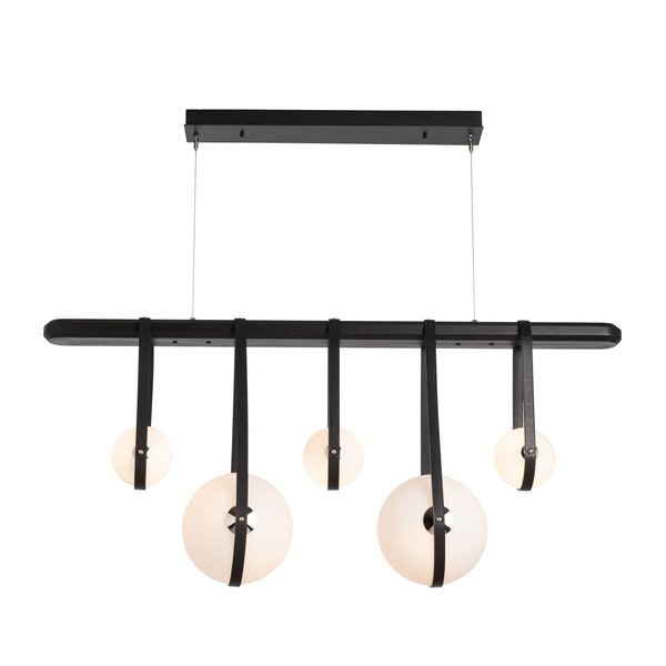 American Made Hubbardton Forge Derby Linear 5-Light LED Pendant