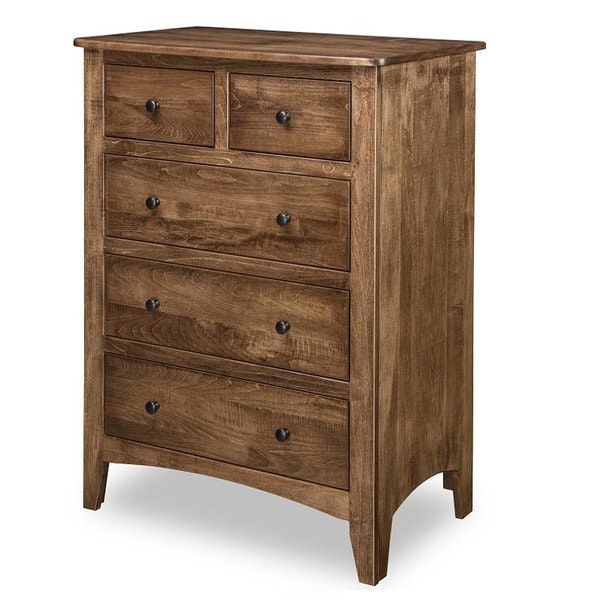Amish Great Miami Solid Wood Short Chest of Drawers